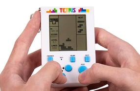 Miniconsola de Tetris con llavero