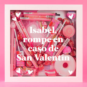 Kit romántico y personalizado de sorpresas rosas