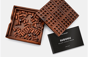 Sudoku en madera de lujo