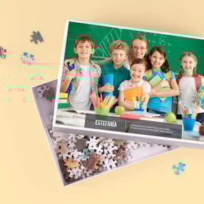 Puzzle personalizado para profesores geniales