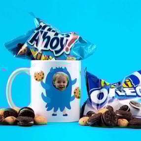 Taza personalizable niños, "Monstruo de las galletas"