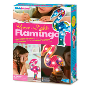 Set para crear tu lámpara de mesa flamingo
