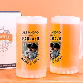 Jarras cerveza personalizadas, «Padrazo-Equipazo»