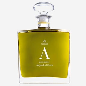 Elegante frasco Aceite Oliva Premium personalizado