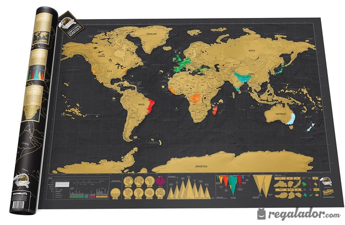 Exploradores Negro 82,5 x 59,5 cm GUIFIER Mapa Mundi Rascar con Banderas,Mapa del Mundo para Rascar Mapamundi Rascar Mapa Rascable Para Viajeros Coleccionistas,Decoración con Accesorios XXL 