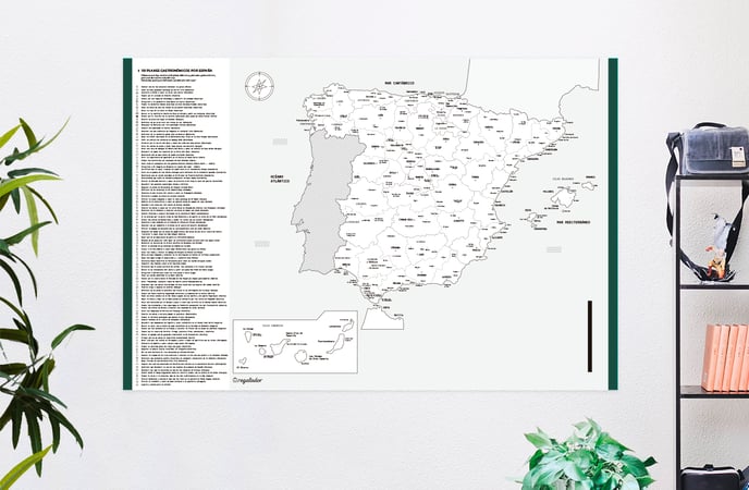 Mapa de España rascar personalizado