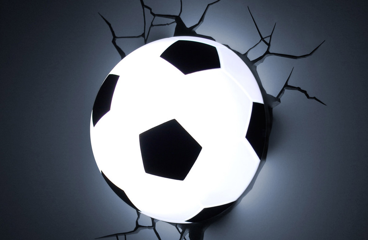 estoy sediento desinfectar Convencional Lámpara 3D con forma de balón de fútbol | Regalador.com