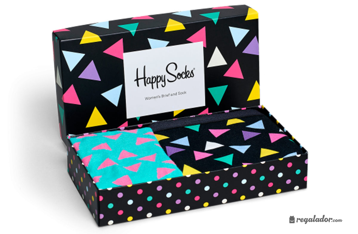 Caja regalo para mujer con ropa interior y calcetines de diseño