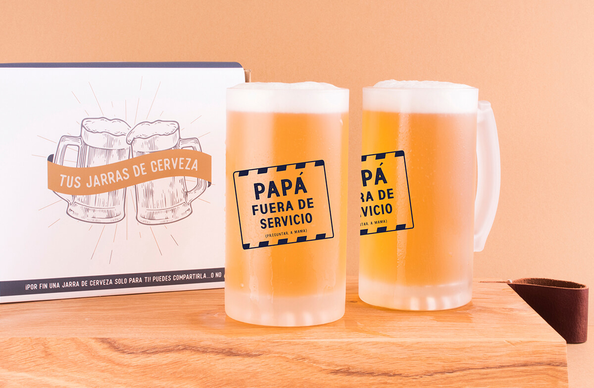Jarras de Cerveza Original - Crea tus etiquetas de cerveza - Cerveza  Personalizada
