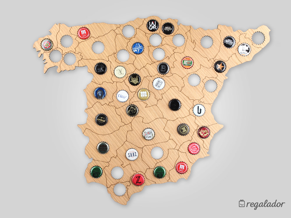 Gastos de envío lado Altoparlante Mapa de chapas para cerveceros | Regalador.com