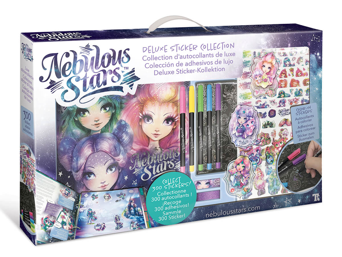 Cuaderno colorea con adhesivos Nebulous Stars