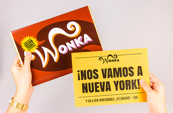 Tabletas de chocolate Wonka